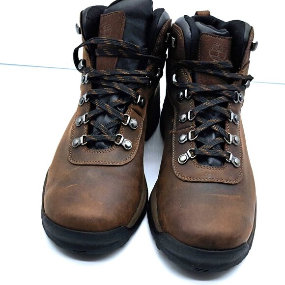 Timberland Men's Flume Mid Waterproof Hiking Boot, Dark Brown - Size 11.5 - Picture 4 of 16